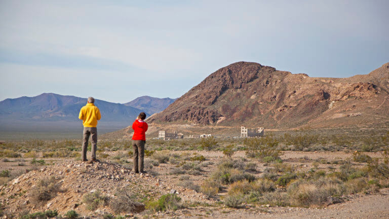 Rhyolite Ghost Town moutain range