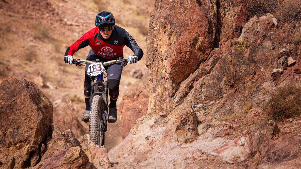 mountain biker in nevada