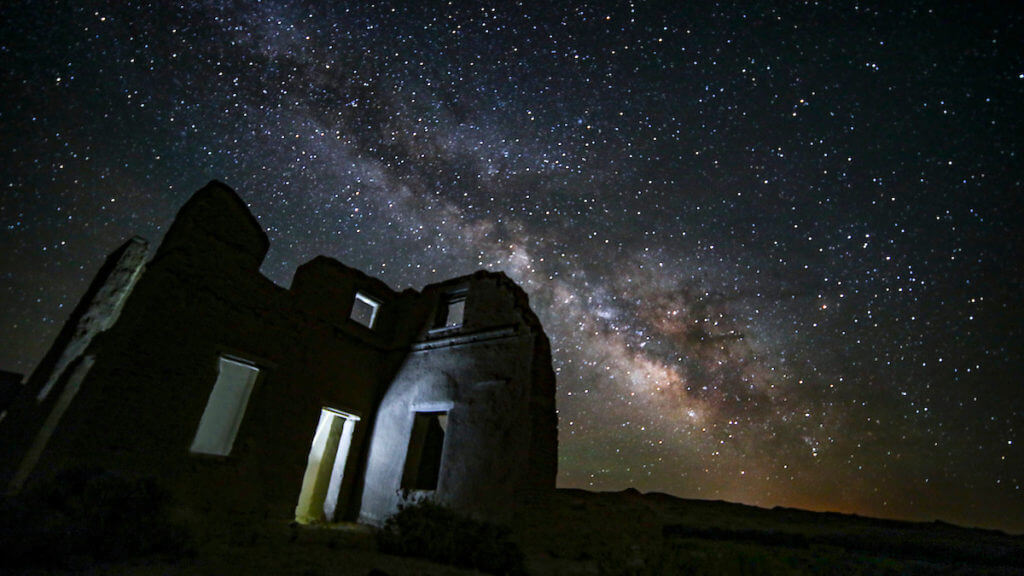 night skies at fort churchill state historic park