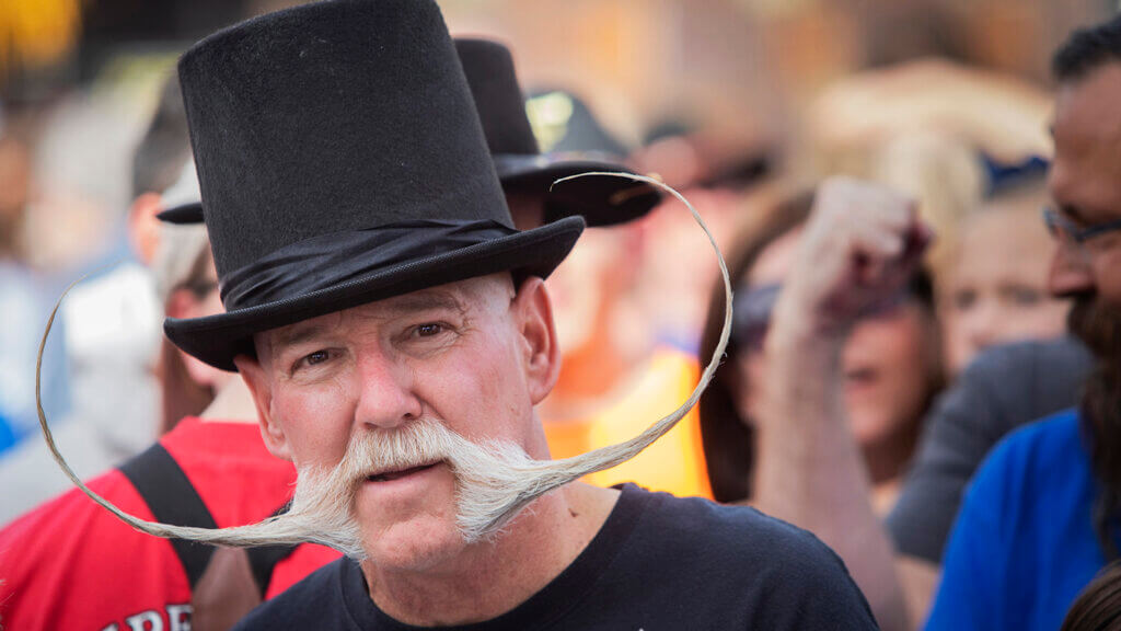 man with long beard