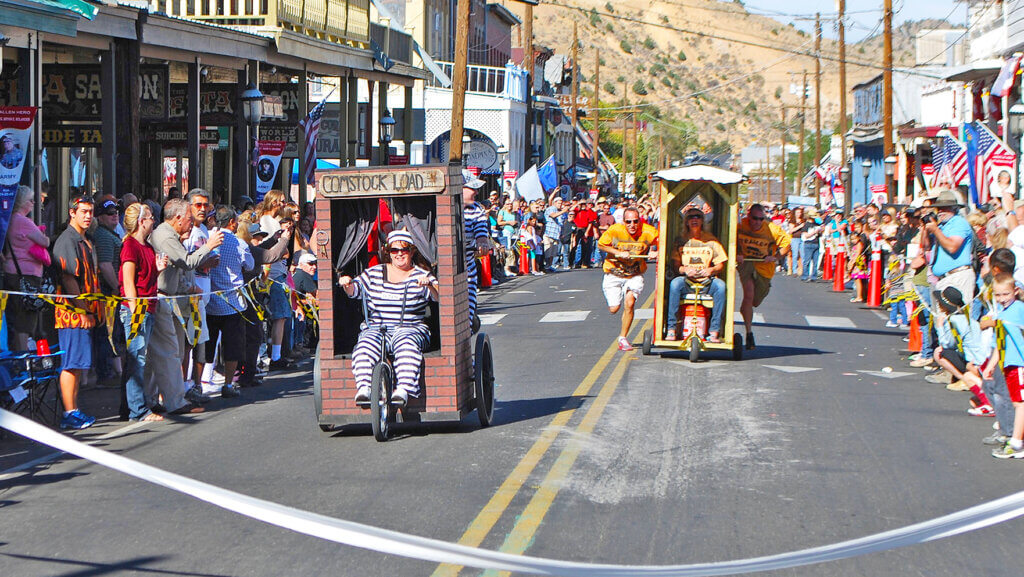 World Championship Outhouse Races in Virginia City, Nevada