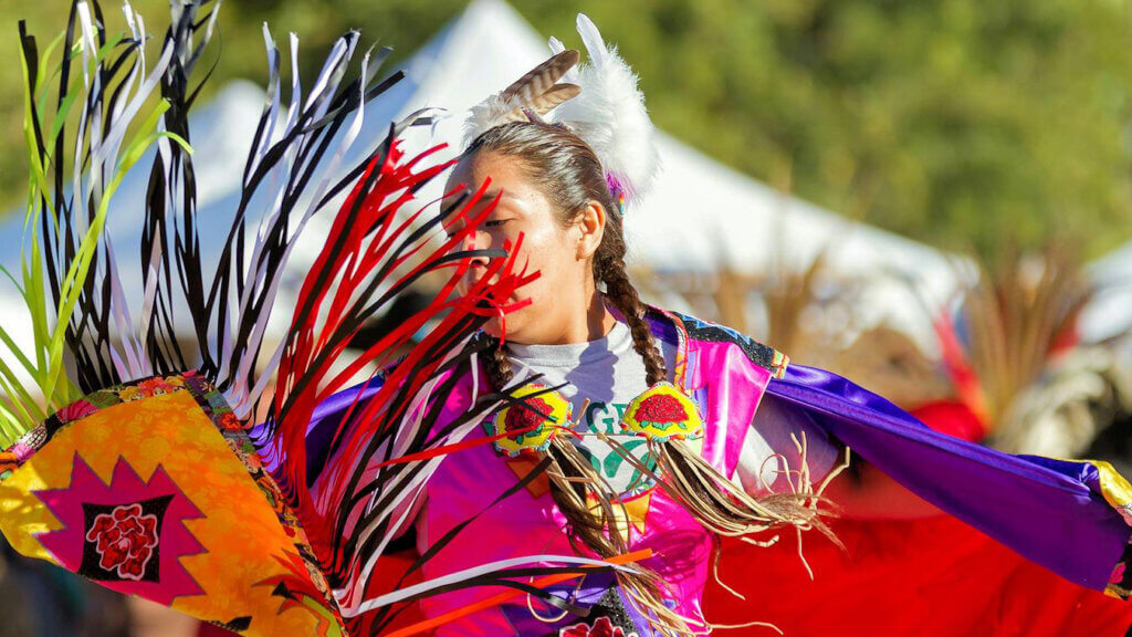 Dancing at festival