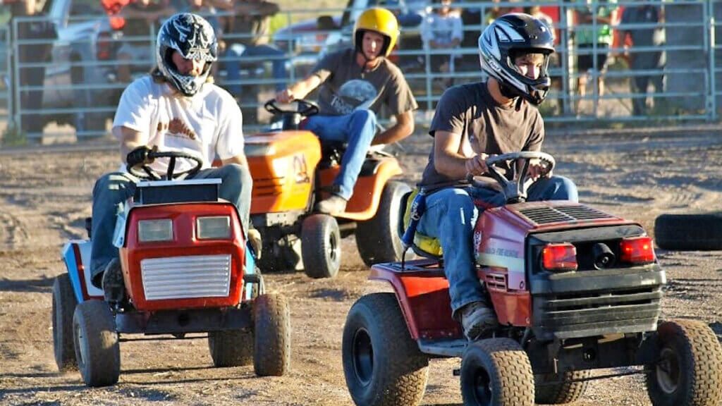 pioche labor day celebration lawn mower races