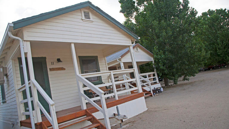 white building at esmeralda rv park