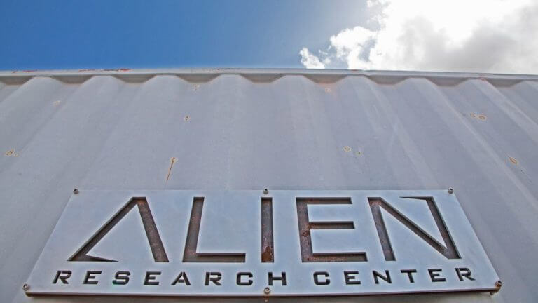 Alien Research Center sign