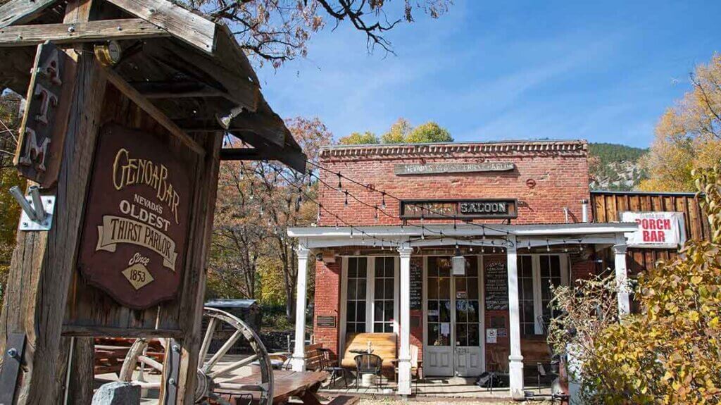 exterior of the genoa bar and saloon