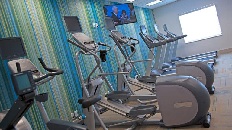 fitness center at the holiday inn in pahrump