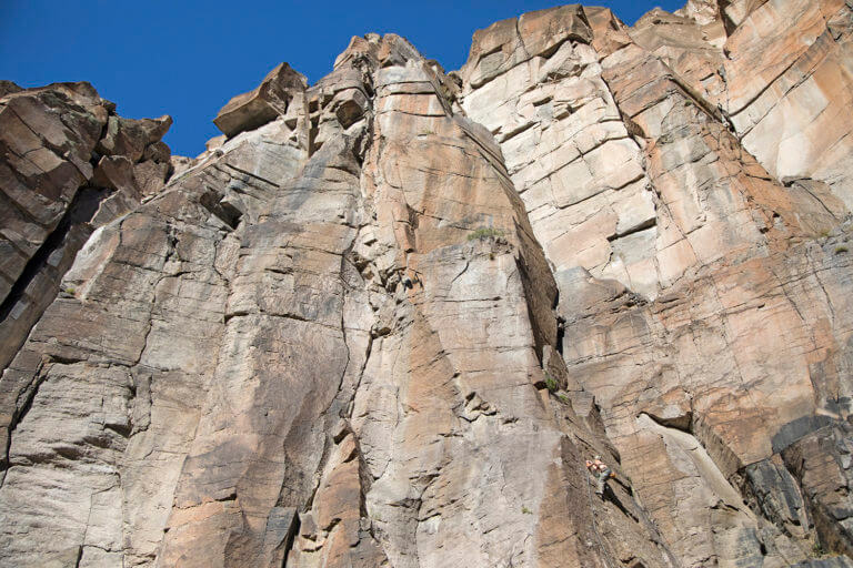 rock climbing rainbow canyon