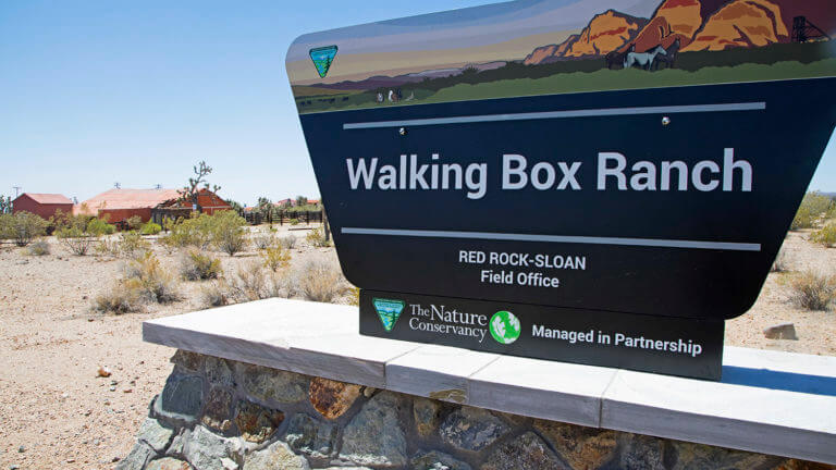 Walking Box Ranch sign