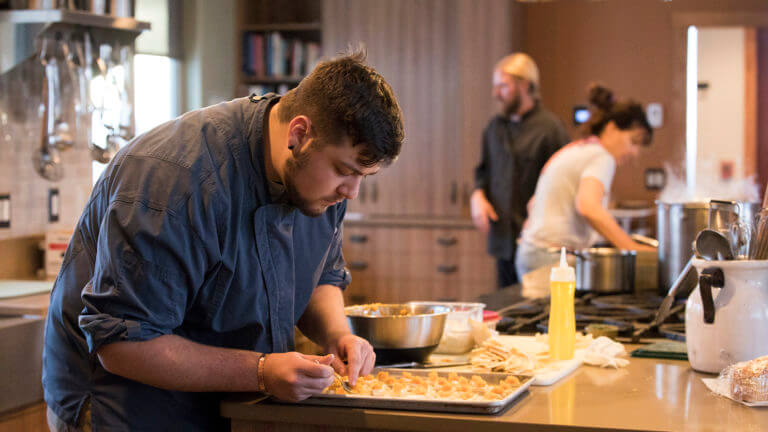 chefs making food