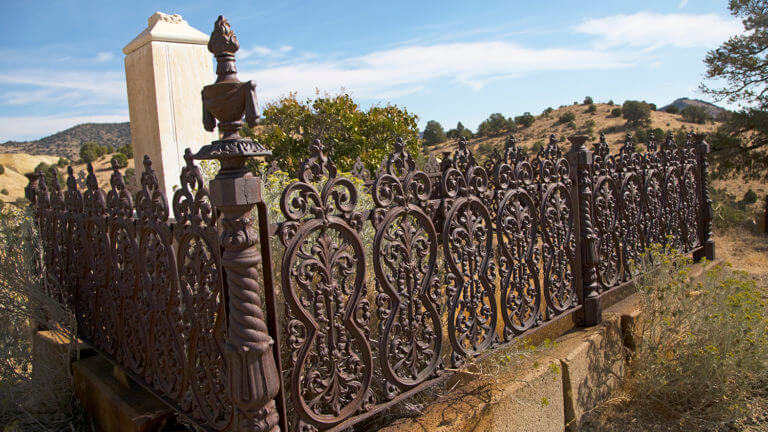 fence at silver terrace cemetery