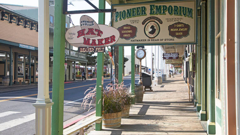 pioneer emporium & virginia city hat maker