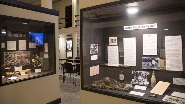 museum display at the county museum