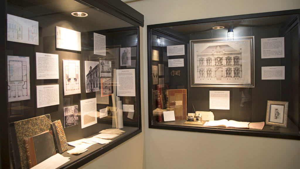 items on display at the courthouse slammer and county museum in virginia city nevada 