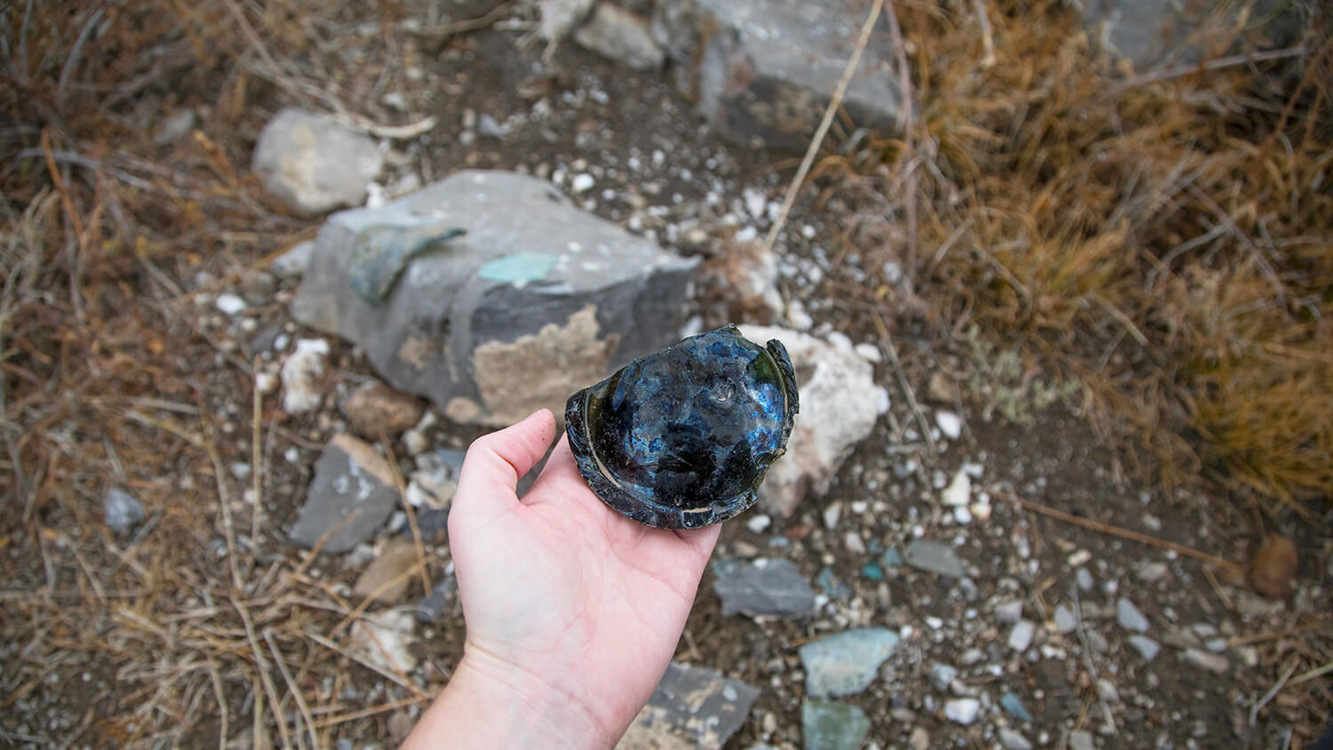 rock at Hamilton Ghost Town