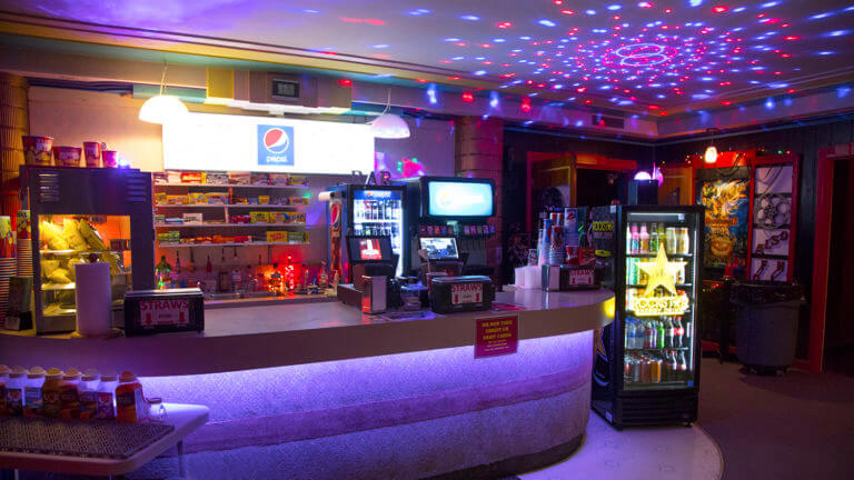 snack bar at the historic central theater