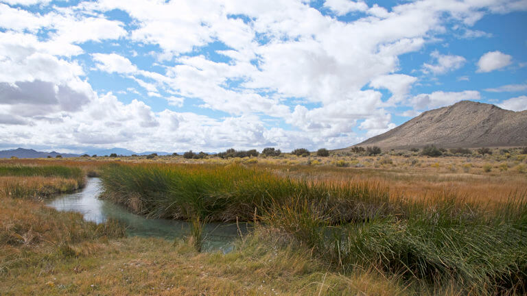 hot spring at Wayne E. Kirch Wildlife Management Area