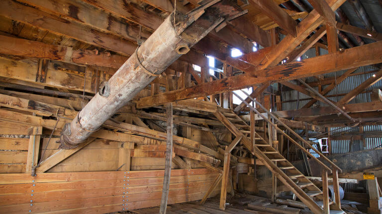 belmont ghost town inside mill