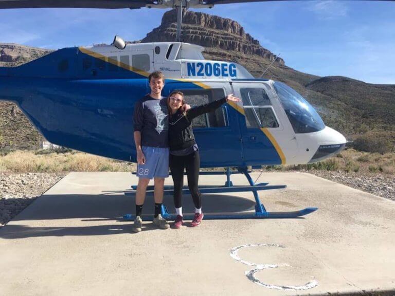 Couple at Wild West Helicopters