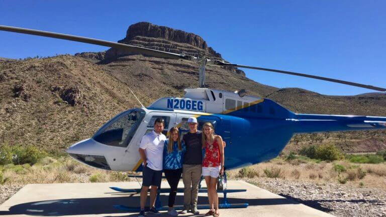 family after Wild West Helicopters