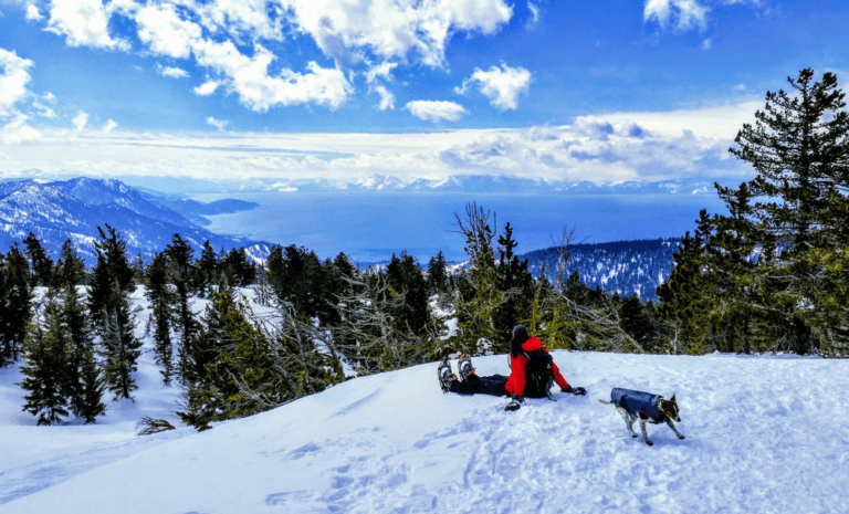 Top of Lake Tahoe mountain