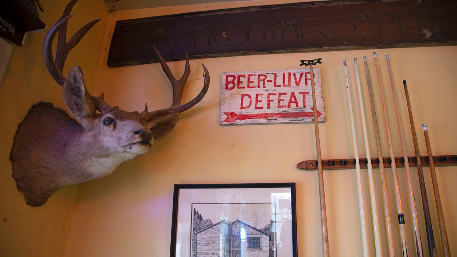 red dog saloon deer