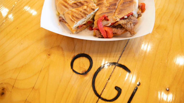 panini at the ogi deli bar and pintxos