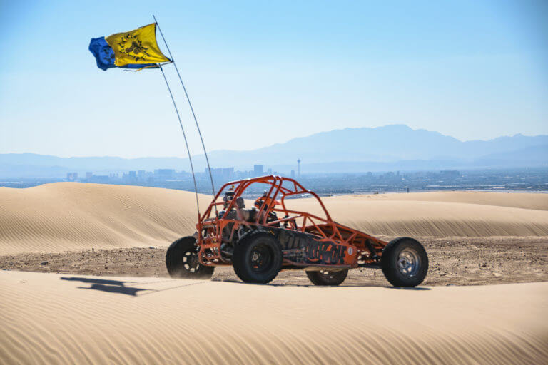 buggy on dune