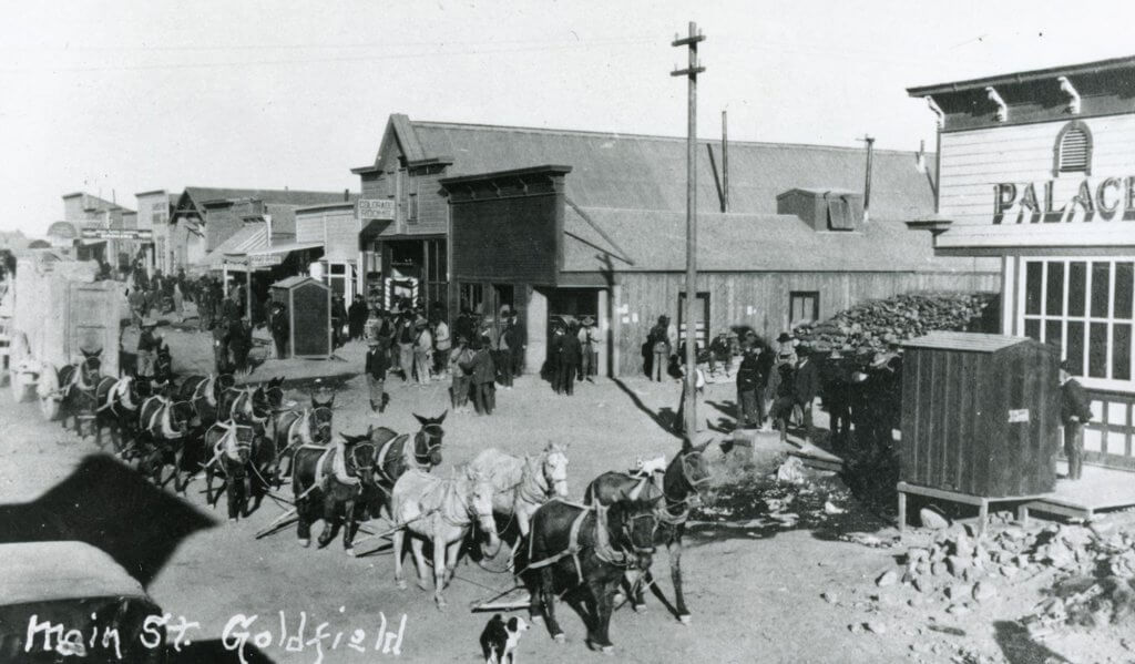 historic goldfield during boom years