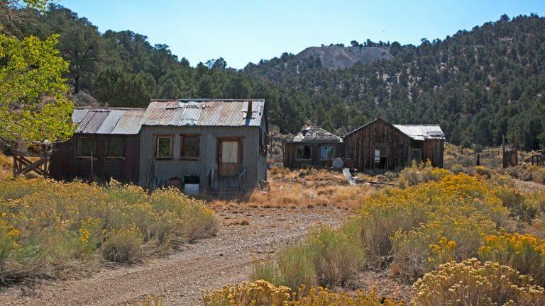 Manhattan Ghost Town Located in Big Smokey Valley