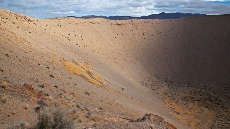 nuclear explosion crater