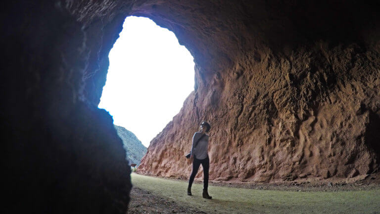 walking the historic railroad trail at lake mead national recreation area