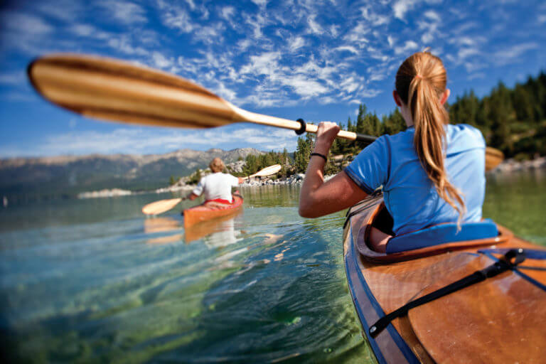 people kayaking in north tahoe
