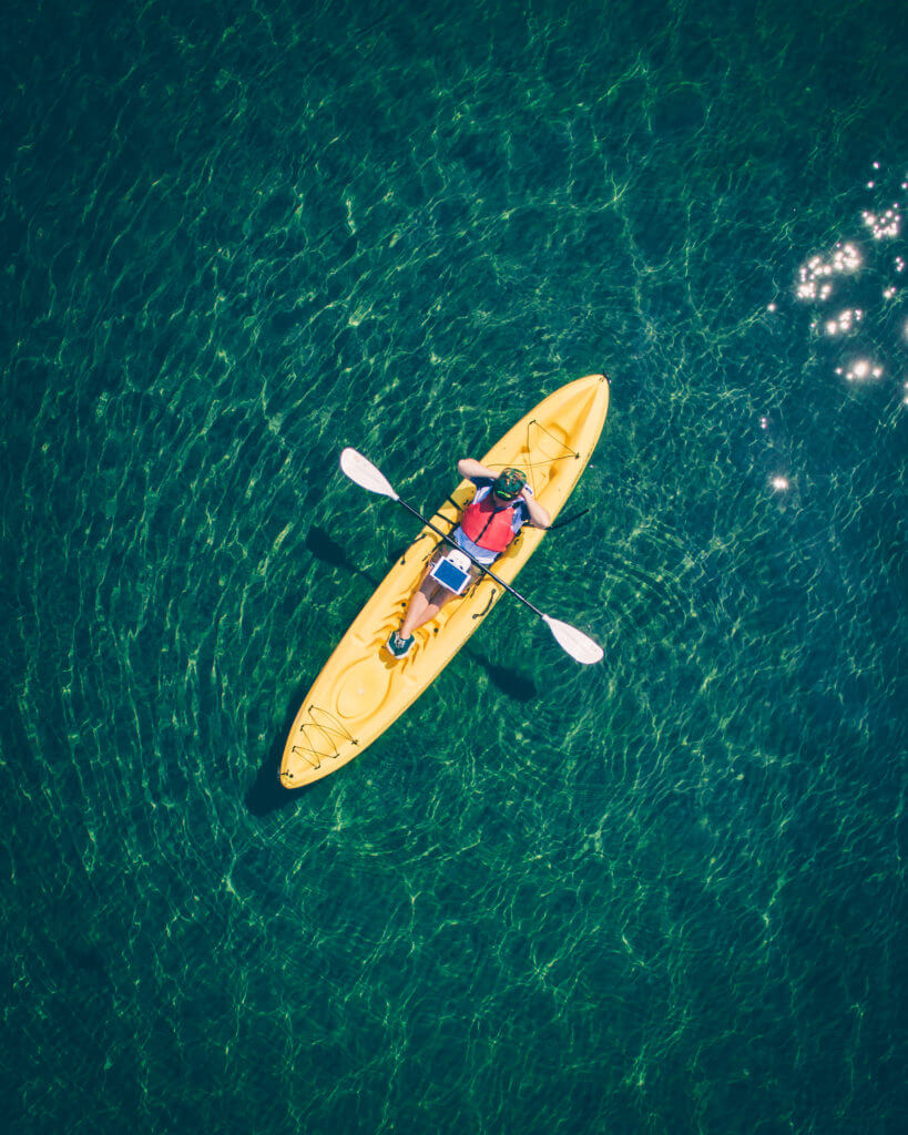 kayaking on lake tahoe