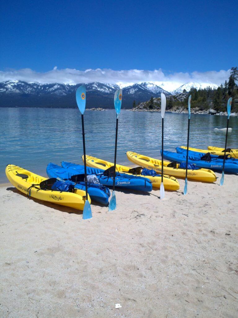 Tahoe Adventure Company kayaks