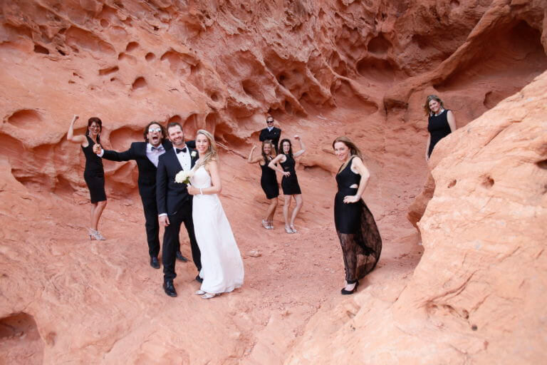 Wedding picture on canyon