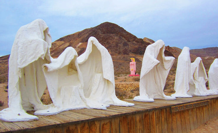 statues at the goldwell open air museum