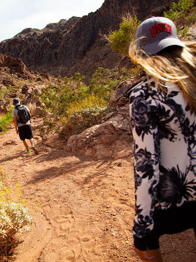 hiking on Red Rock Canyon