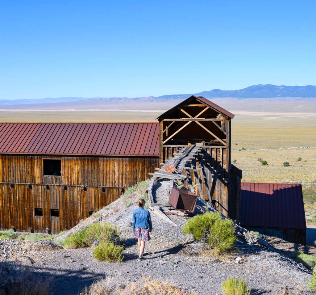 nevada ghost town map