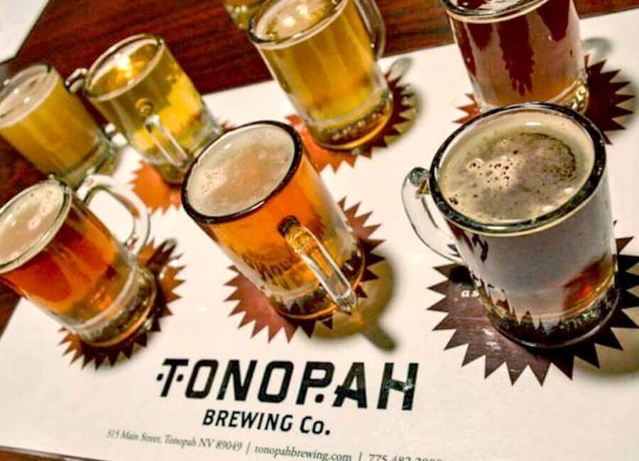 tonopah brewing beer mugs at nevada brews