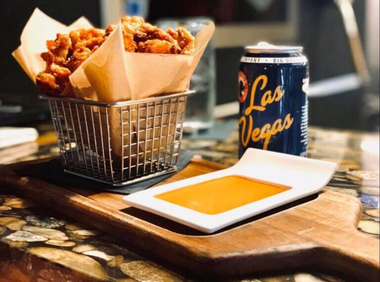 fried food and las vegas beer