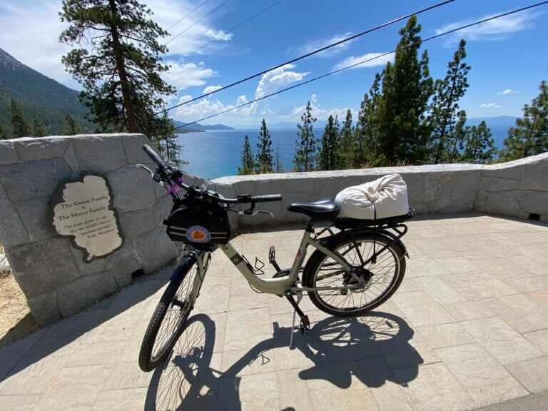 bicycle at lake tahoe