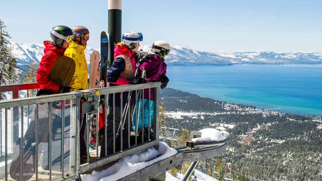 lake tahoe overlook at heavenly ski resort