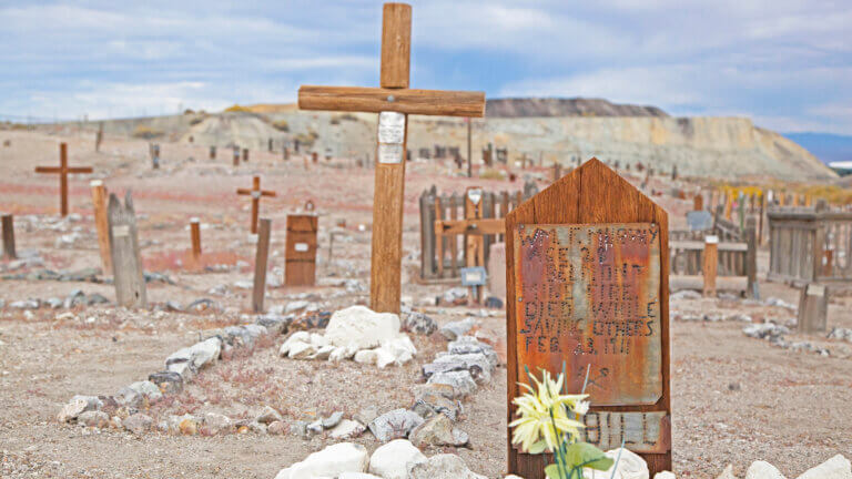 Historic tonopah cemetery