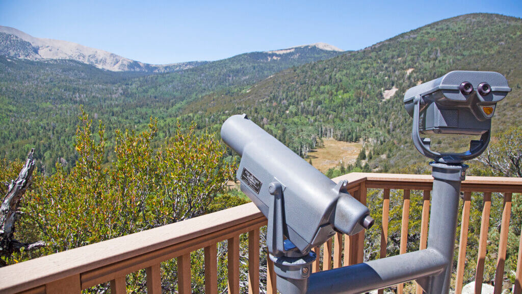 binoculars at mather overlook