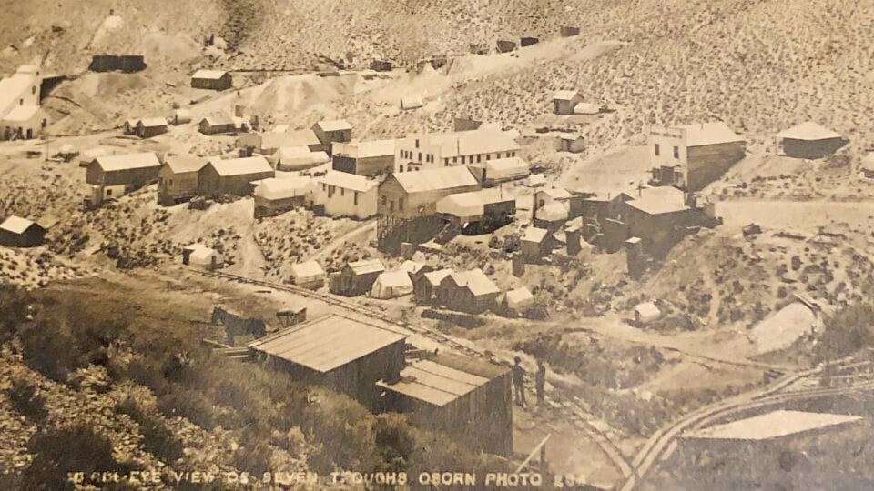 historic phot of seven troughs ghost town