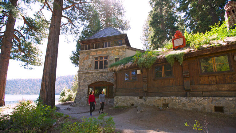 building at vikingsholm