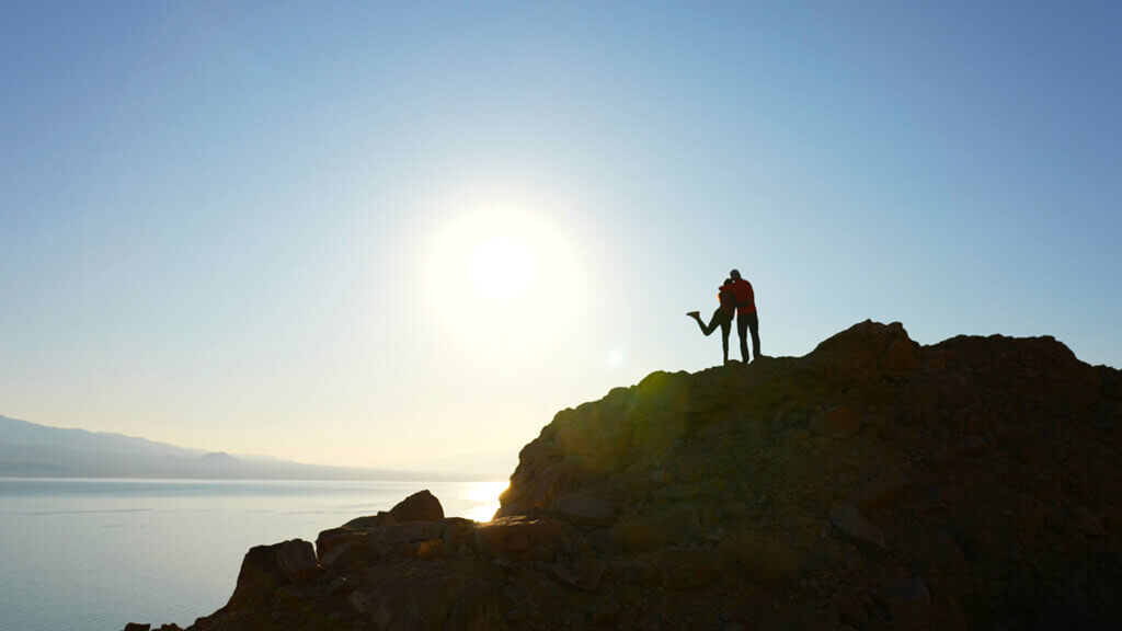 couple at Walker Lake 