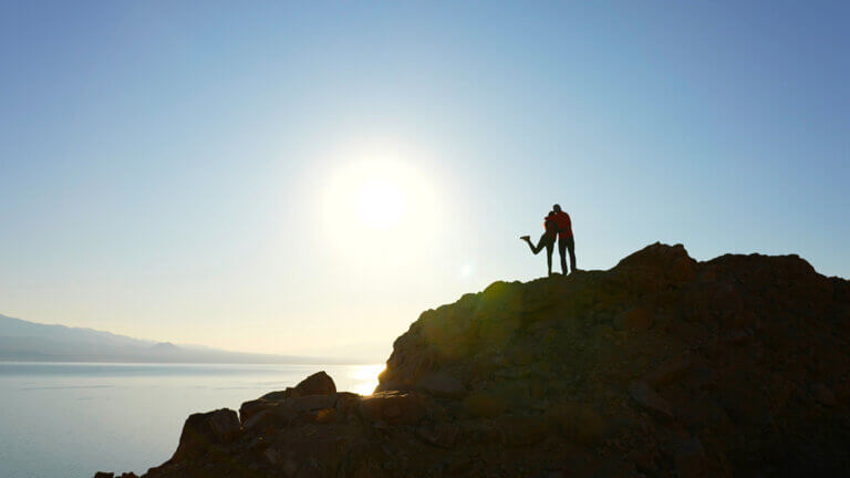 couple at Walker Lake