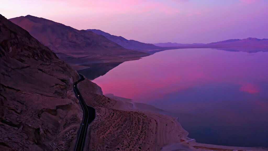 Walker Lake at dawn 